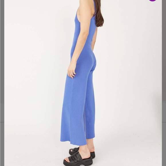 NWT Free People Waverly Jumpsuit in Birdsong Blue - Picture 3 of 3